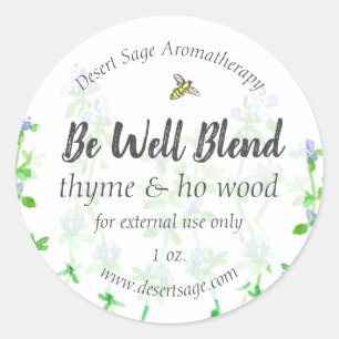 Personnaliser sur les herbes de thym du Étiquette