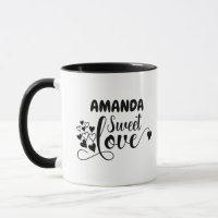 Personnaliser Sweet Love Coeur Mug