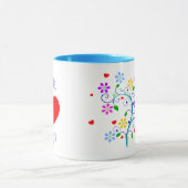 Personnaliser - tasse de fleur de Hedwig - nous (Centre)