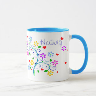 Personnaliser - tasse de fleur de Hedwig - nous