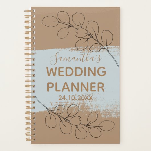 Personnaliser tendance mariage bleu poussiéreux (Devant)