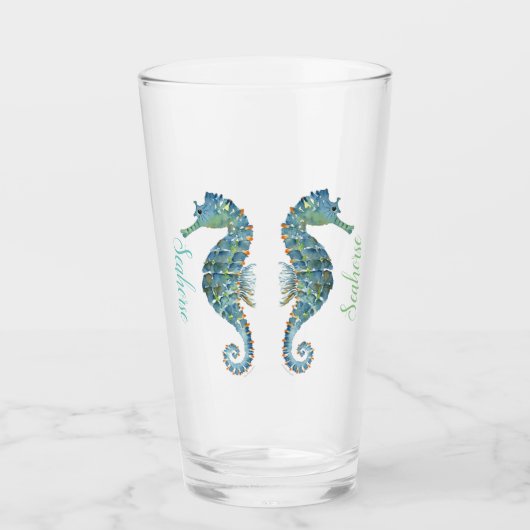 Personnaliser Tumblers en verre - Cheval de mer na (Devant)