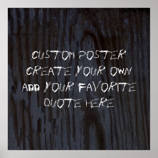 personnaliser un poster ajouter votre propre devis (Devant)