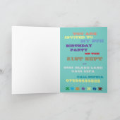 Personnaliser une carte d'anniversaire pour 8 ans  (Intérieur)