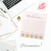 Personnaliser Une Note Du Bloc-Notes De L'Enseigna