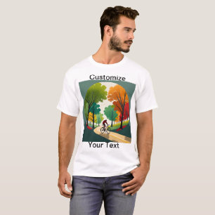 Personnaliser Vélo T-Shirt Pittoresque Trail