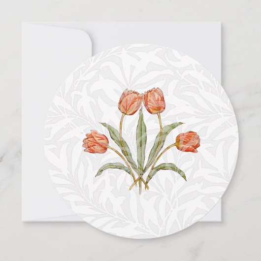Personnaliser Vintage florale blanche faire-part d (Dos)