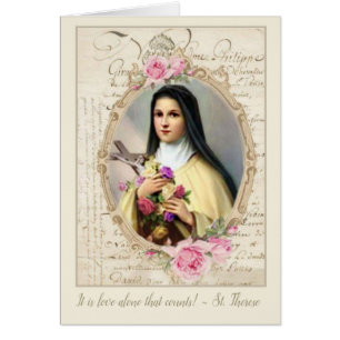 Personnaliser Vintage St. Therese avec Roses
