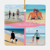 Personnaliser Votre Collage Photo Texte Ornement d (Dos)