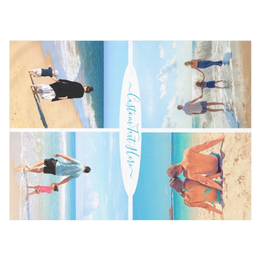 Personnaliser votre collection de photos nappe ave (Devant (Horizontal))