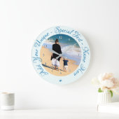 Personnaliser votre horloge murale photo avec text (Maison)
