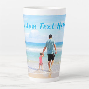 Personnaliser votre papa photo Latte Mug cadeau av