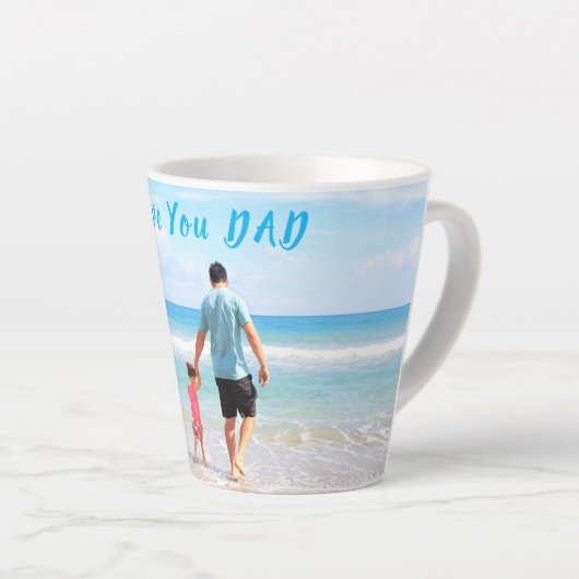 Personnaliser votre papa Photo Latte Mug Cadeau pe (Angle droit)