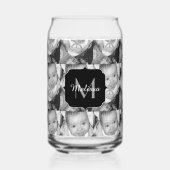 Personnaliser votre photo noir blanc Monogramme pe (Recto)