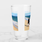 Personnaliser votre verre photo avec texte (Gauche)