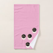 Personnalisez Avec Vos Initiales Décaler Pink Fun (Serviette à main)