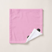 Personnalisez Avec Vos Initiales Décaler Pink Fun (Gant de toilette)