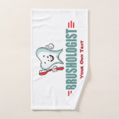 Personnalisez Ce Drôle De Brossage Des Dents (Serviette à main)