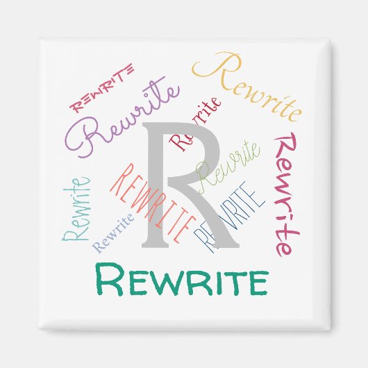 Personnalisez ce modèle, nom de famille, aimant (Devant)