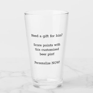 Personnalisez ce verre de bière