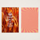 Personnalisez ceci avec Keep Calm et Bacon grésill (Devant & derrière)