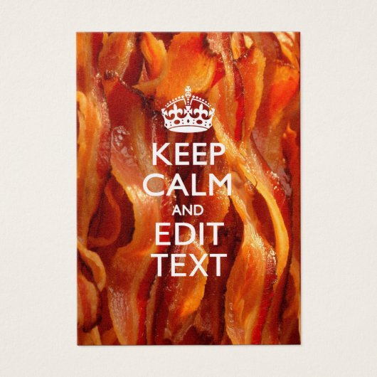 Personnalisez ceci avec Keep Calm et Bacon grésill (Devant)