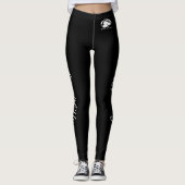 "Personnalisez ces" Leggings - White B&B Logo (Devant)