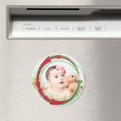Personnalisez cet aimant photo de Noël (In Situ (Lave-vaisselle))