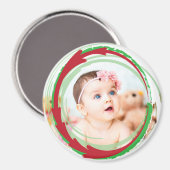 Personnalisez cet aimant photo de Noël (Recto/Verso)