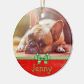 Personnalisez cet ornement avec vous Photo de anim (Gauche)