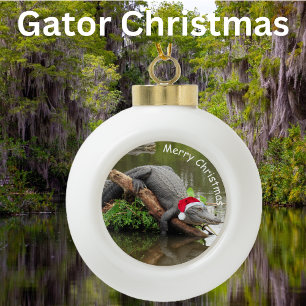 Personnalisez cet ornement de Noël Gator