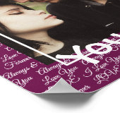 Personnalisez cette affiche "Amour" avec votre pho (Coin)