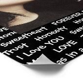 Personnalisez cette affiche "Amour" avec votre pho (Coin)