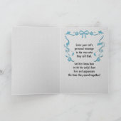 Personnalisez cette carte de Fête des pères du cha (Intérieur)