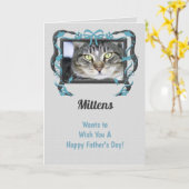 Personnalisez cette carte de Fête des pères du cha (Fleur jaune)