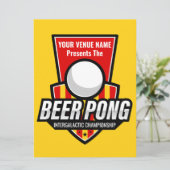 Personnalisez cette carte de règles de logo Beer P (Debout devant)
