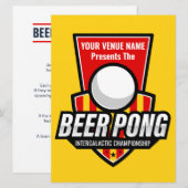 Personnalisez cette carte de règles de logo Beer P (Devant / Derrière)