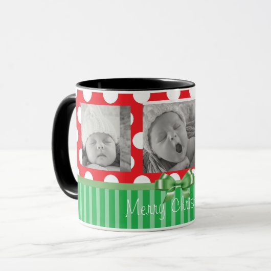 Personnalisez cette Mug de café de Noël (Devant gauche)