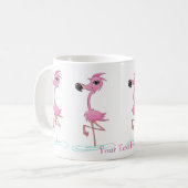 Personnalisez cette Mug Flamant rose amusante (Devant gauche)