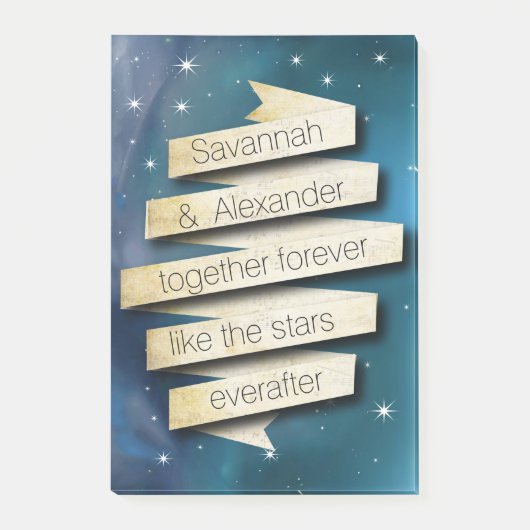 Personnalisez Everafter Like The Stars Post-it® No (Devant)