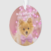 Personnalisez Joyeux Noël & Nom, Chien mignon/Arbr (devant)