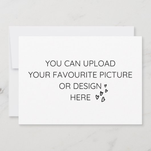 Personnalisez la carte boîtier 5 po x 7 po (Devant)