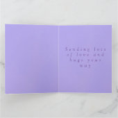 Personnalisez la grande carte "Thinking of you" Do (Intérieur)