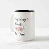 Personnalisez la meilleure Mug Boss du monde (Devant gauche)