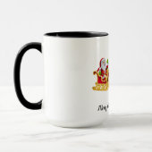 Personnalisez la Mug à café à deux tons de Noël (Gauche)