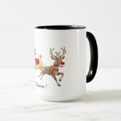 Personnalisez la Mug à café à deux tons de Noël (Devant droit)