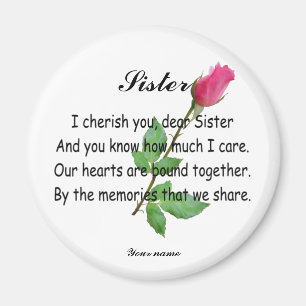 PERSONNALISEZ LA SOEUR - AIMANT