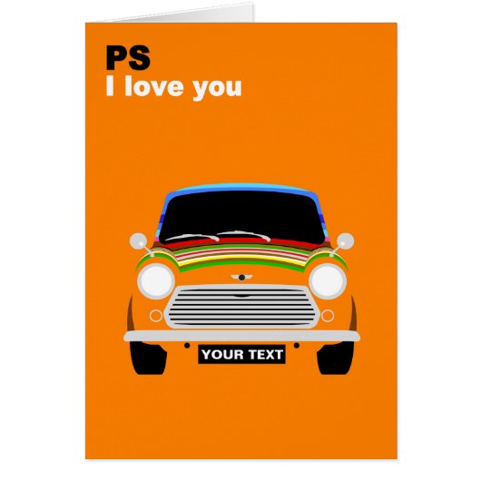 Personnalisez la voiture British Austin Mini Coope (Devant)