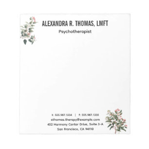 Personnalisez le bloc-notes en eucalyptus pour thé