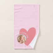 Personnalisez le cadeau bébé avec photo et message (Serviette à main)